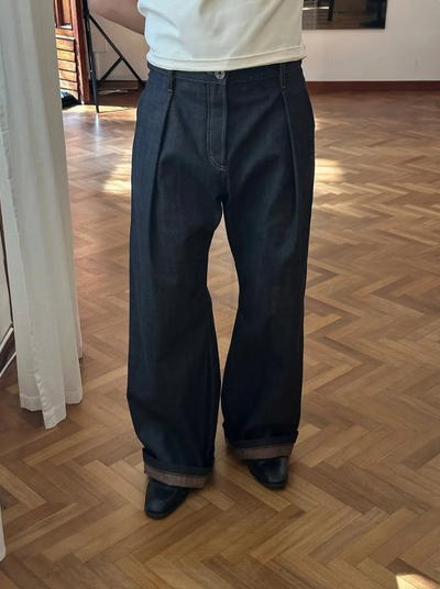 UMANORY HAKAMA DENIM PANTS