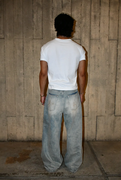 MUD/PAINT SPLATTER DENIM JEANS