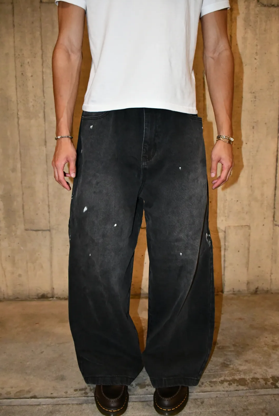 MUD/PAINT SPLATTER DENIM JEANS