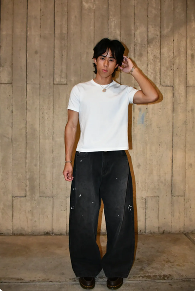 MUD/PAINT SPLATTER DENIM JEANS