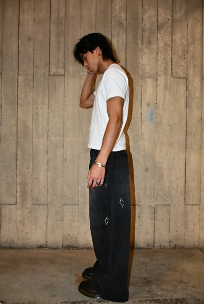 MUD/PAINT SPLATTER DENIM JEANS