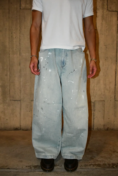MUD/PAINT SPLATTER DENIM JEANS