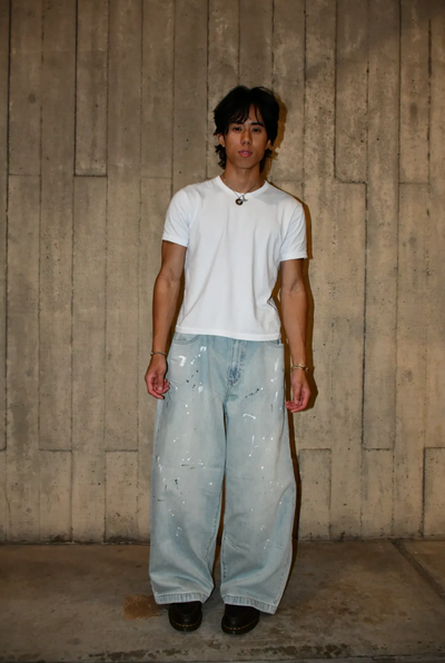 MUD/PAINT SPLATTER DENIM JEANS
