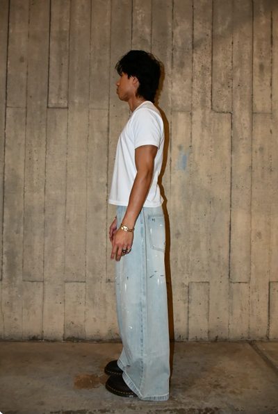 MUD/PAINT SPLATTER DENIM JEANS