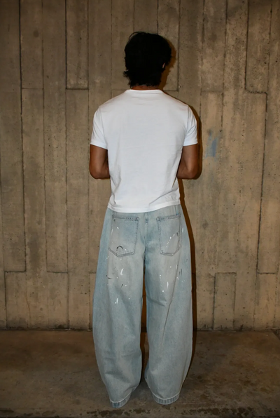 MUD/PAINT SPLATTER DENIM JEANS