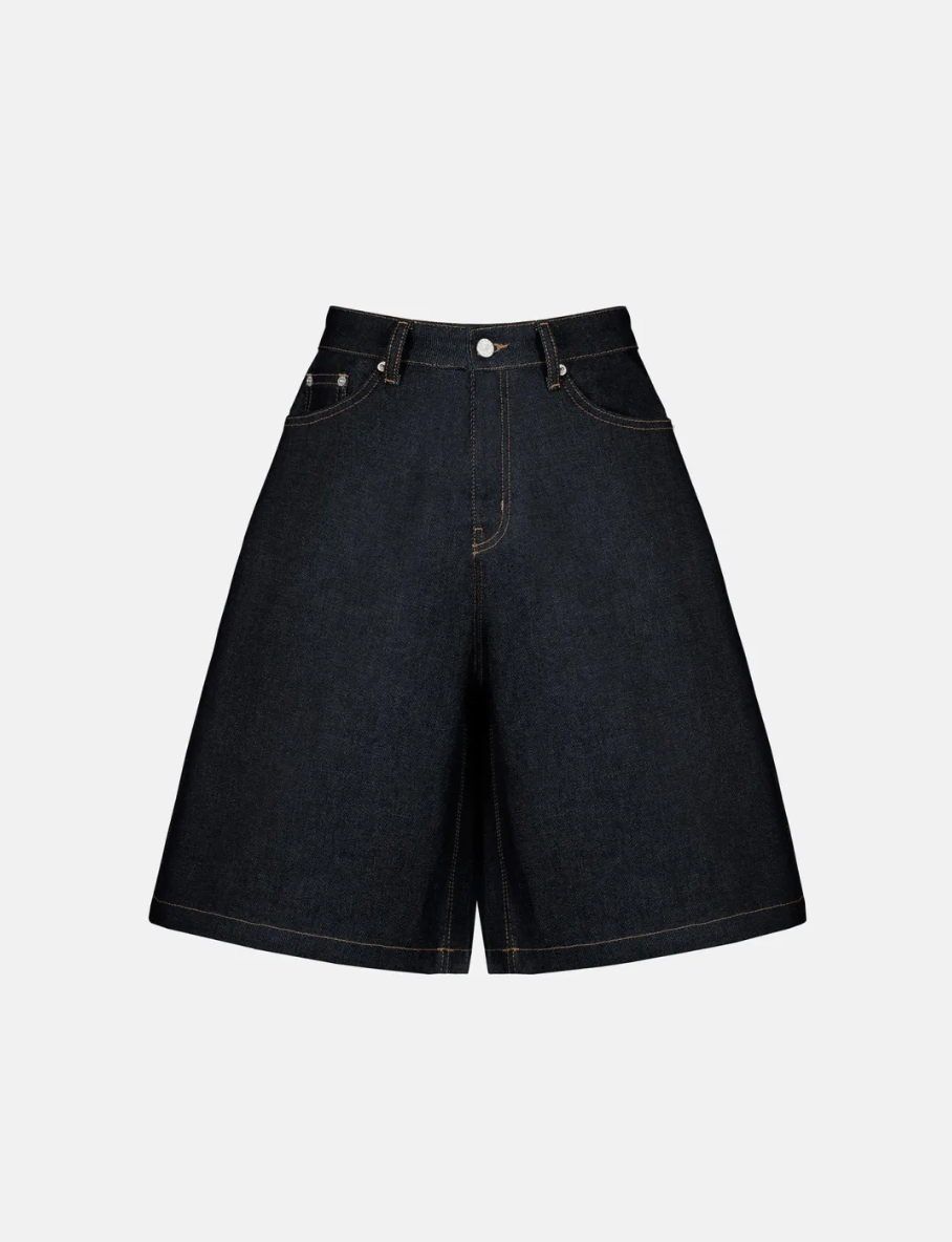 DENIM SHORT BAGGY JEANS