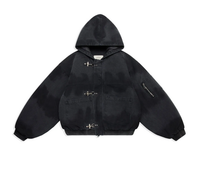 15OZ CANVAS CLASP WORKWEAR BOMBER JACKET
