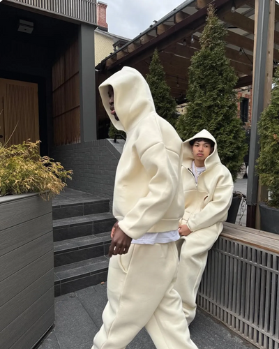 610 GSM MONOCHROME ZIPPED HOODIE