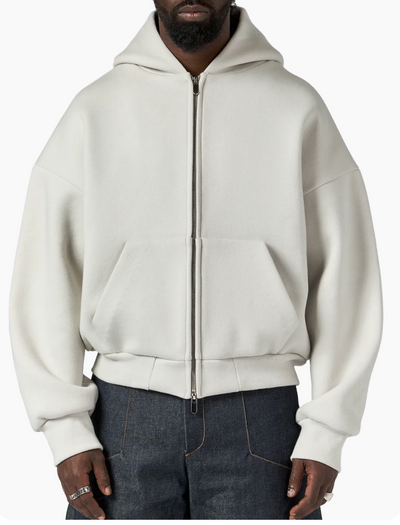 610 GSM MONOCHROME ZIPPED HOODIE
