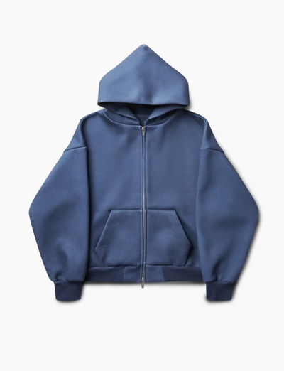 610 GSM MONOCHROME ZIPPED HOODIE