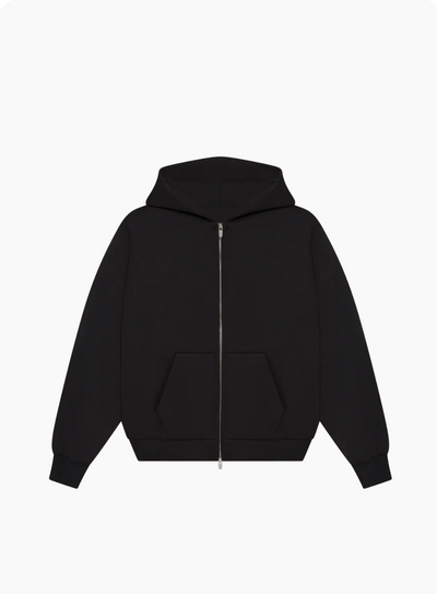 610 GSM MONOCHROME ZIPPED HOODIE
