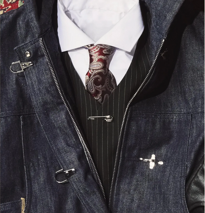 15OZ CANVAS CLASP BOMBER JACKET | RAW DENIM